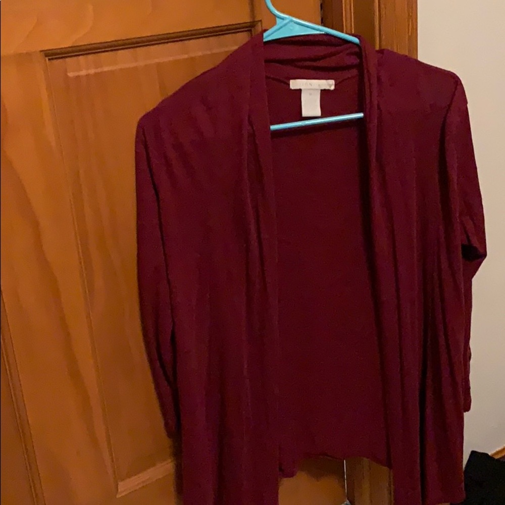 Maroon cardigan